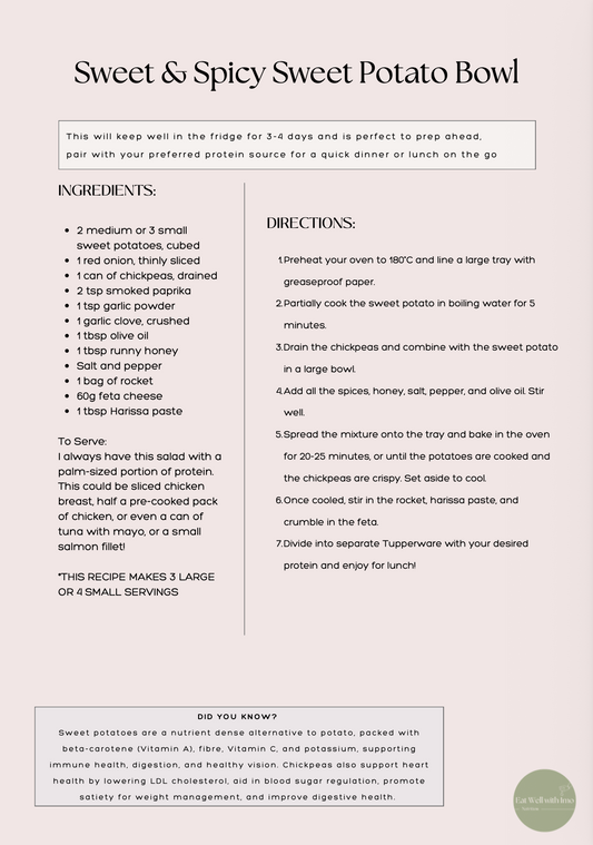 Recipe Guide - Eat Well with Imo